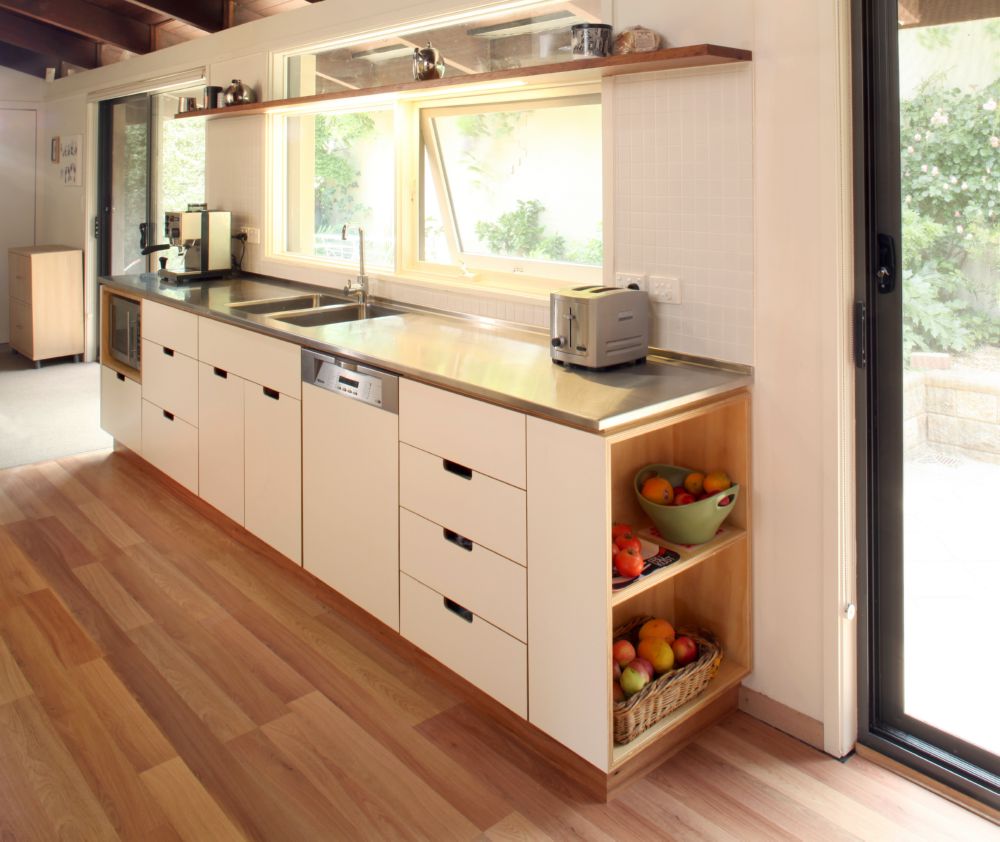 Select Custom Joinery Plywood kitchen with white osmo oil