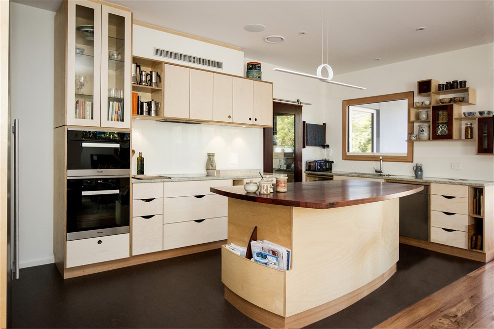 Select Custom Joinery Recycled Jarrah and Plywood Kitchen